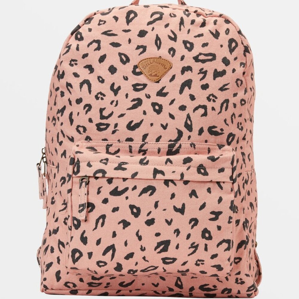 Billabong Schools Out Dusty Peach Canvas Backpack/NWT